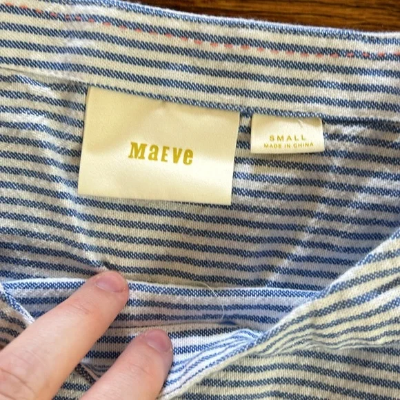 Maeve Anthropologie size S striped nautical boat neck top - Picture 2 of 2